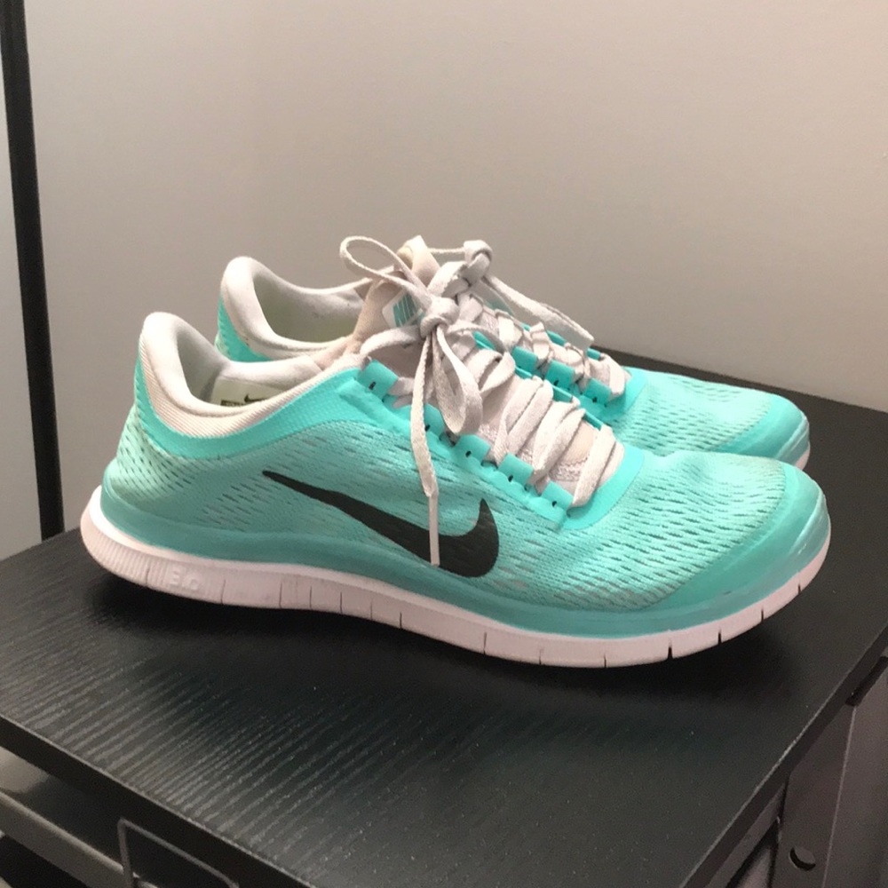 Turquoise Nike sneakers